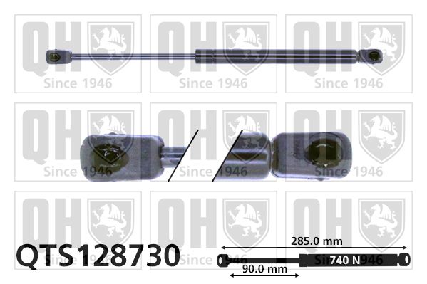 QUINTON HAZELL Газовая пружина, крышка багажник QTS128730